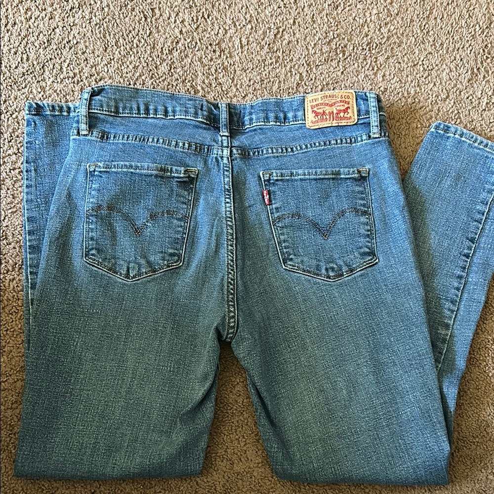 311 SHAPING SKINNY WOMEN'S JEANS Levi's Blue Denim Jeans Size 31 - Picture 3 of 12